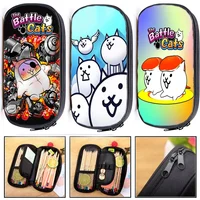 Game The Battle Cats Print Pencil Case Waterproof Pencil Bag Women Cosmetic Cases Student Stationery Bag School Pouch Makeup Box 1