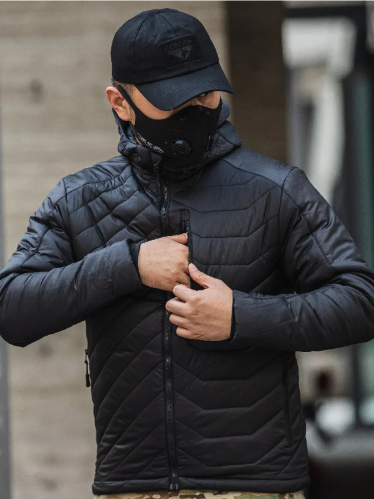 Men Winter Warm Tactical Jacket Cotton Padded Coat Lightweight