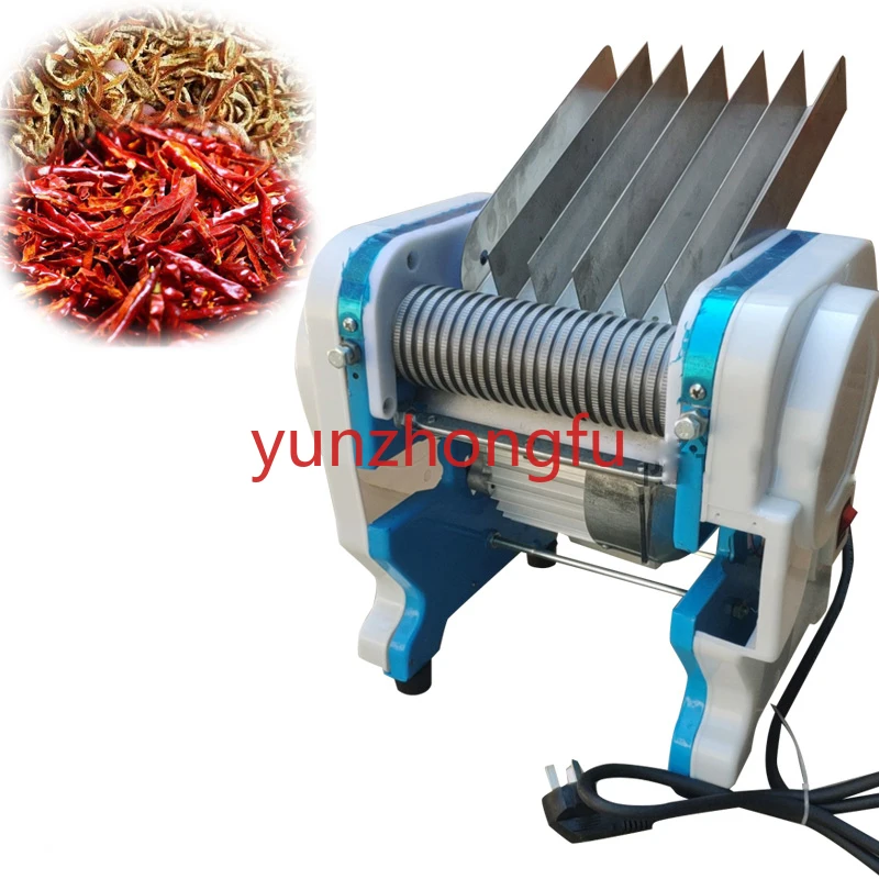 

Dried Chili Shredder 2/3/4/6mm Electric Tobacco Cutting Machine Small Food Shredder Processing 220V