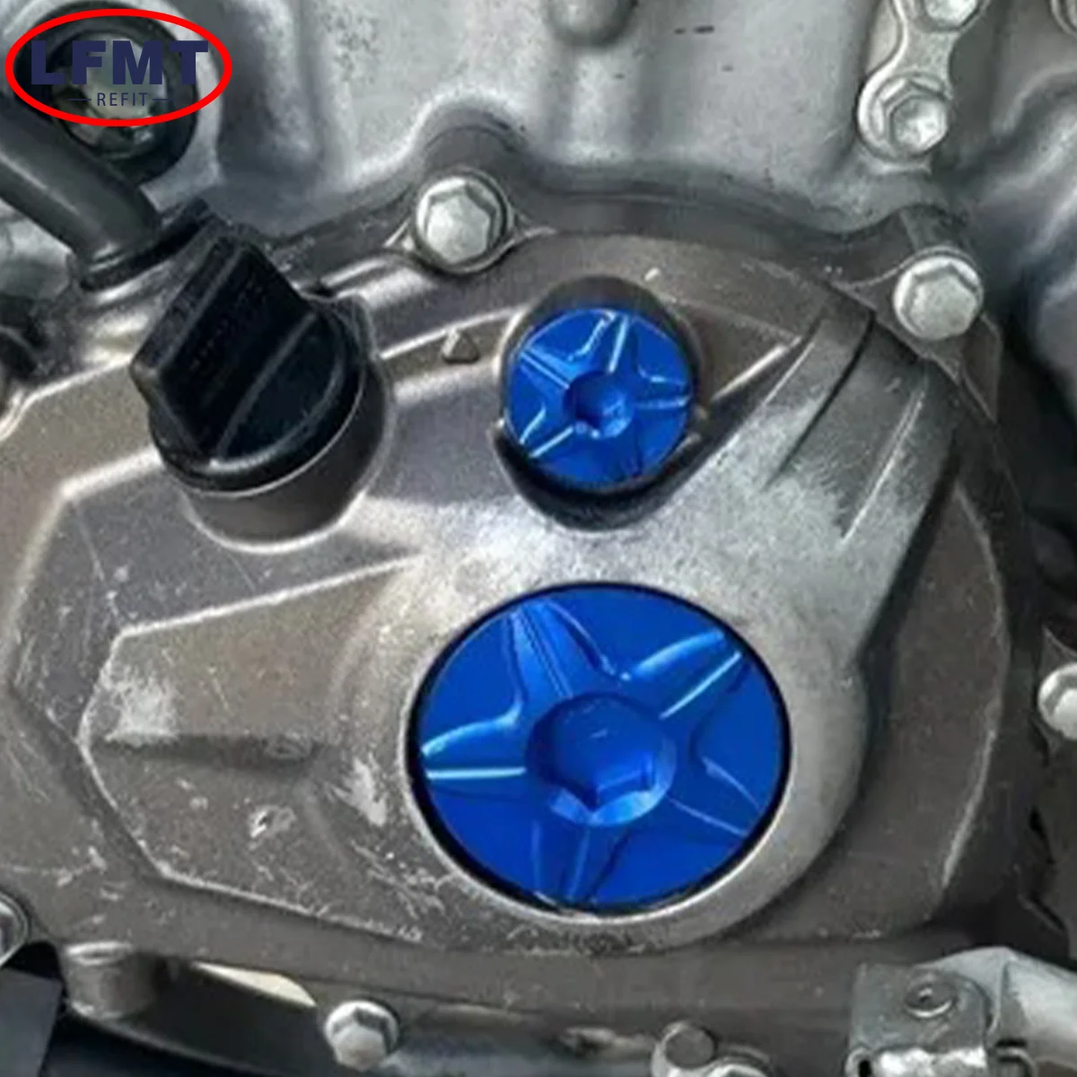Motorrad ATV CNC Motor Timing Abdeckung Stecker Kappe Für Yamaha YZ250F YZ450F YZ250FX YZ450FX WR250F WR450F YFZ450X YFZ450R 2010-2021 – Detail 1