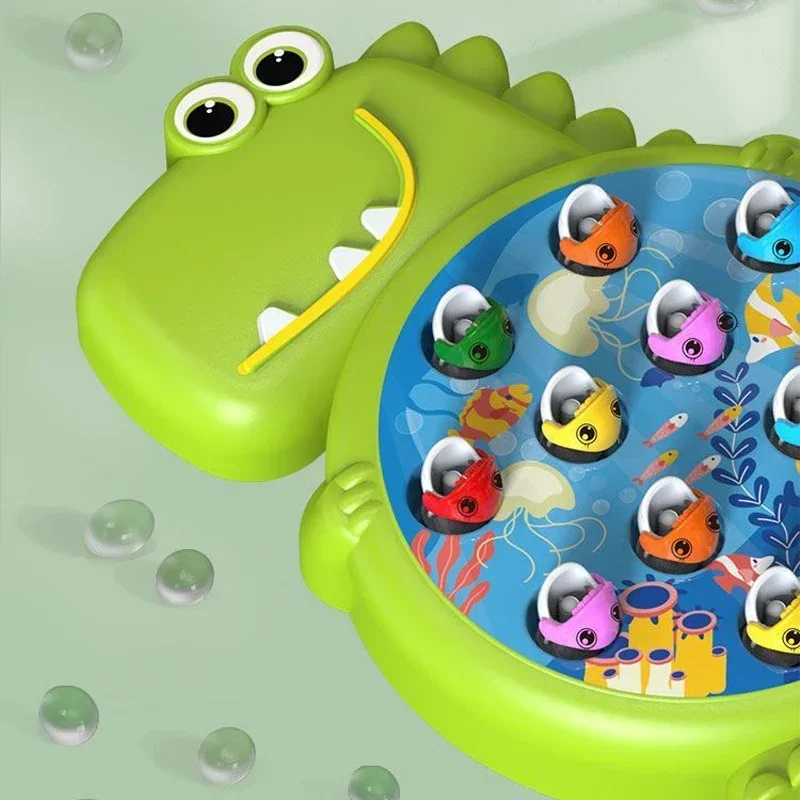 Children Magnetic Fishing Toy Dinosaur Magnetic Fishing Rod Game for Baby Fishing Early Educational Toys for Kids Birthday Gifts 5