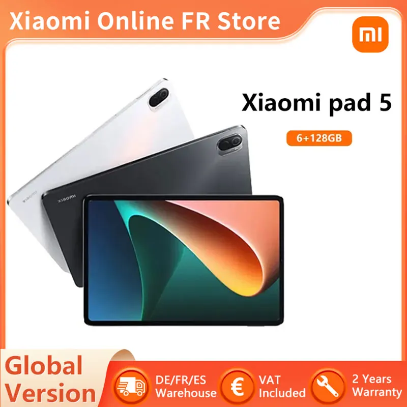 Global Version Xiaomi Pad 5 128GB Mi Tablet Snapdragon 860 11 