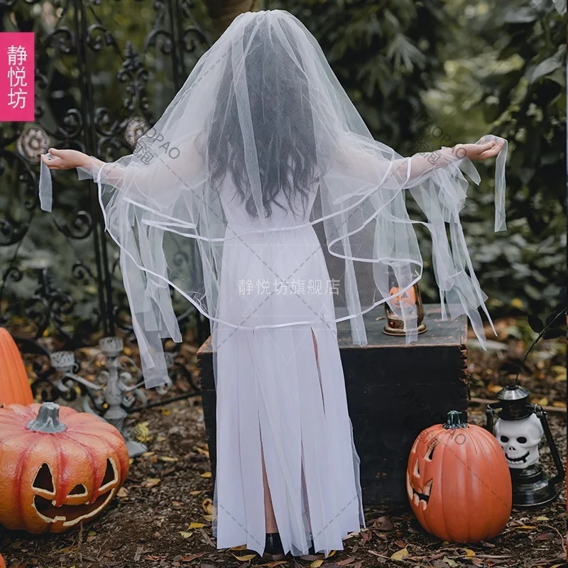 IKALI Halloween Kürbis-Geister-Kostüm Für Kinder – Mit Kapuze Und Augennetz, Gr. 3–10 Jahre
