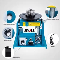 BY-10 Mini 10kg Welding Positioner Turntable Rotary Table Rotator Semi-Automatic with K11-100 100mm Three Jaws Chuck 2