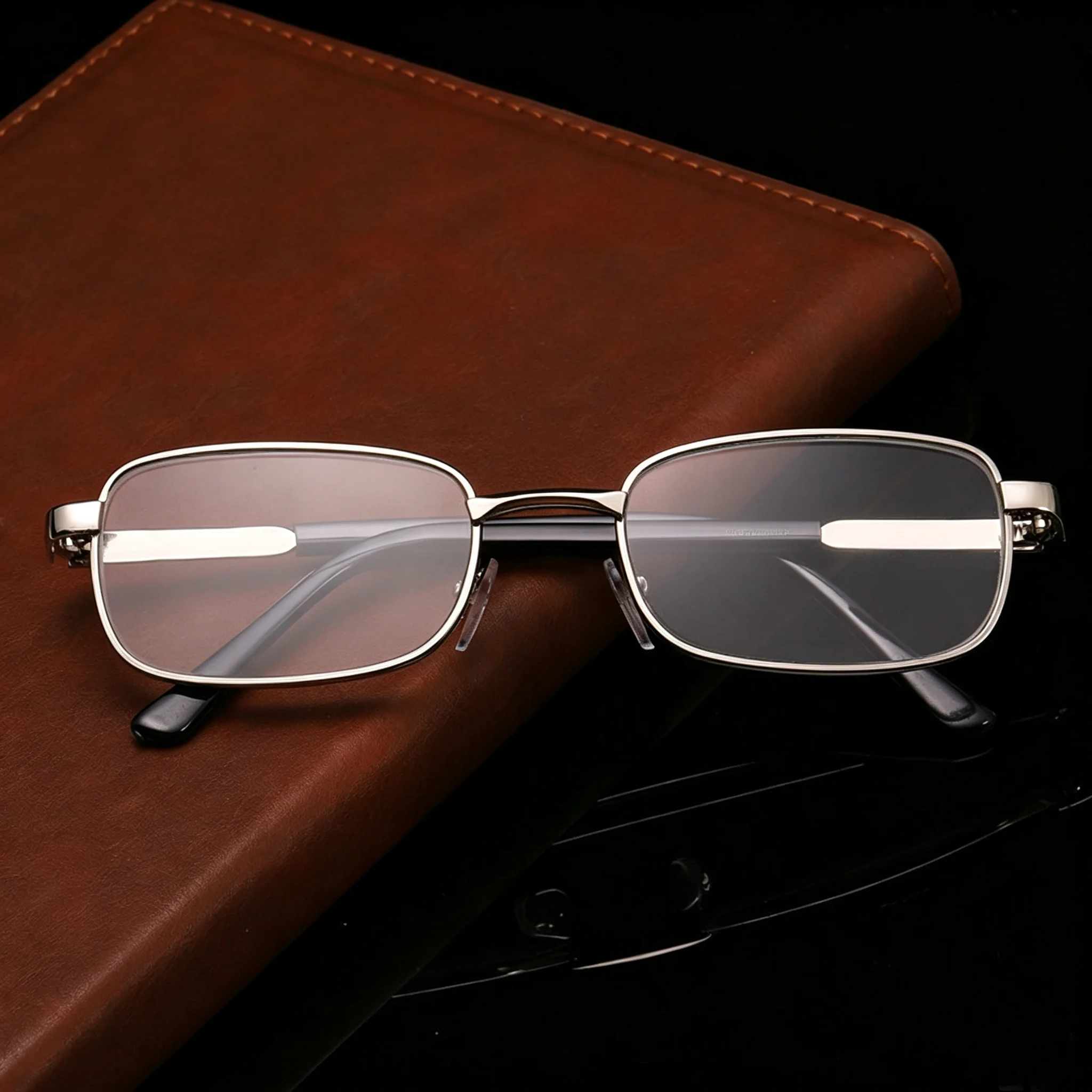 Hohe Qualität Echt Glas Objektiv Lesebrille Männer Frauen Platz Vollformat Presbyopie Brille Anti-Scratch Dioptrien Brillen
