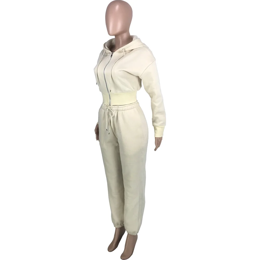 Ensemble deux pièces sexy pour femme, veste courte, pantalon