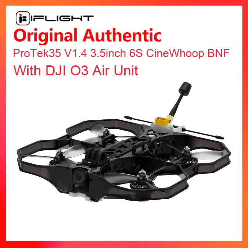 Nuovo Iflight Protek35 V1.4 O3 Hd 3.5 Pollici 6S Cinewhoop Bnf Con O3 Air Unit Per Fpv
