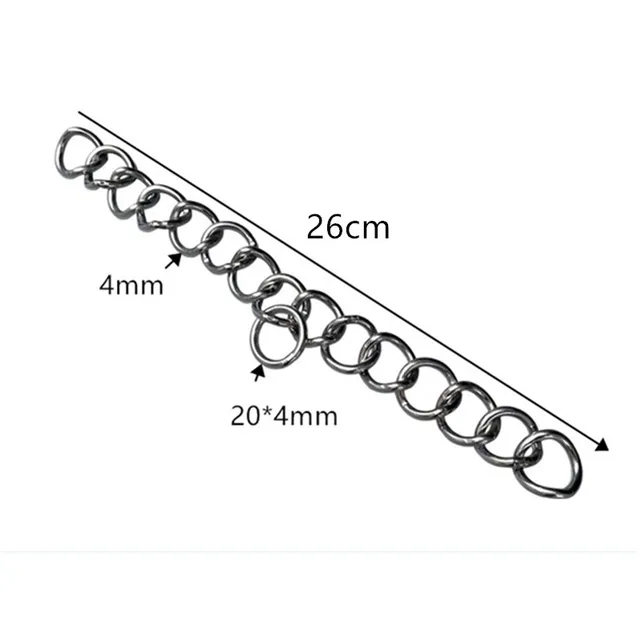 Stainless Steel Chain Double Link Curb Chain For  Horse Bits Pet 23cm 4