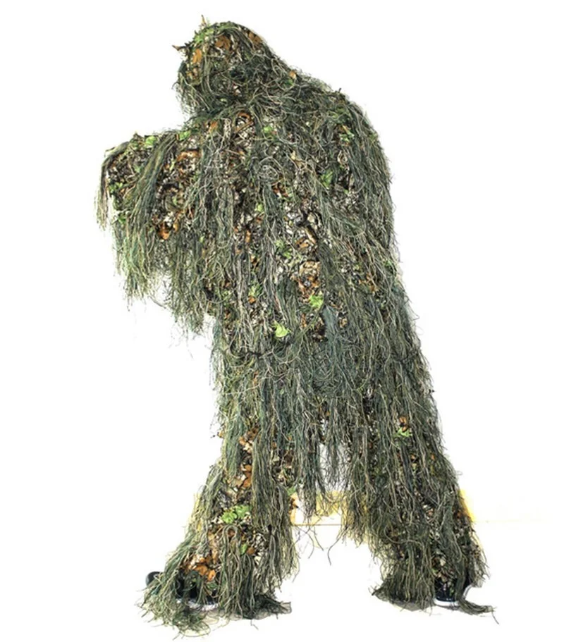 Outdoor Hunting Clothing Jungle Field Shooting Training Camouflage Military Ghillie Suit Lightweight Breathable Tactical Clothes