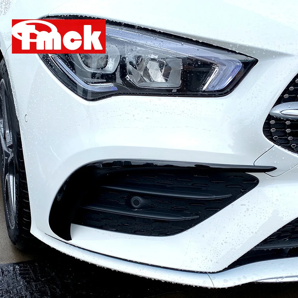 

For Mercedes Benz CLA Class C118 CLA180 CLA200 220 250 260 2020-2022 Car Accessories Front Bumper Fender Lip Trim Cover Sticker