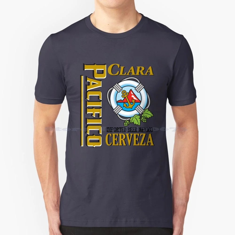 Best-Of-Crveza-Pcfico T Shirt 100% Cotone Tee Lager La Cerveza Pacifica Grupo Modelo Del Pacifica Bevanda Messicana Messico Pacifico