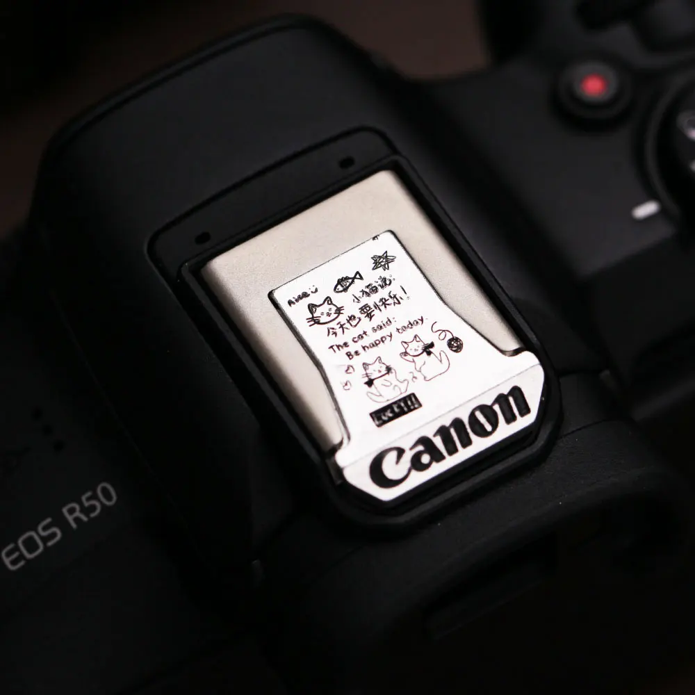 Camera Shutter Button Metal Hot Shoe Cover For Canon EOS R50V R62 R R3 R5 R52 R6 R7 R8 R10 R62 R50 R5C Photography A