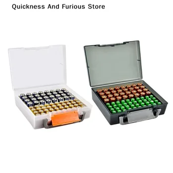 Organizzatore Portabatterie - Contiene 72 Batterie AA AAA, Scatola Contenitore per Garage, Organizzazione Cassetti Casa, Dispenser Portabatterie