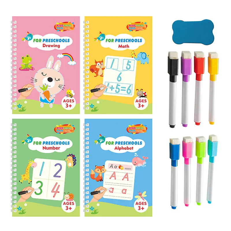 Learning Books for Children Spanish Calligraphy Notebook English