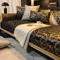 Luxury Bronzing Sofa Cover for Living Room All Inclusive Non-Slip Sofa Cushion Mat Couch Towel Sectional Couch Cover Home Decor 2