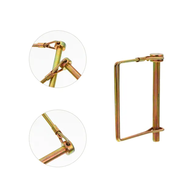 สลักล็อคเพลาเหล็กชุบสังกะสีแบบหนา 10 ชิ้น สำหรับรถพ่วง รถแทรกเตอร์  ป้องกันการกัดกร่อน 1