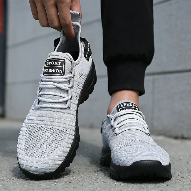 Running Shoes Men Breathable Mesh Light Casual Sneakers Versatile Non Slip Lace Up Shoe Multi Activity Affordable Free Shipping