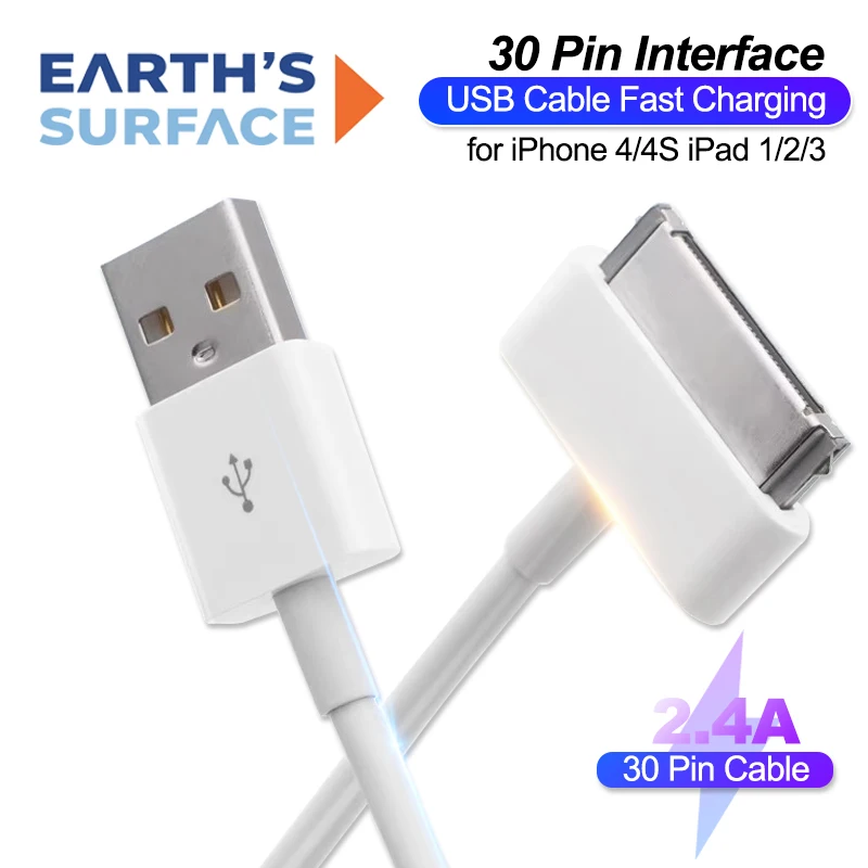 สายชาร์จ USB 30 พิน ชาร์จเร็ว สำหรับ iPhone iPad iPod