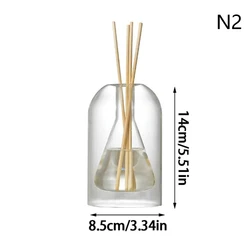 Modern Transparent Glass Aromatherapy Diffuser with Essential Oil Sticks (2)
