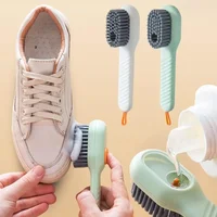 Multifunctional Shoe Brushes With Soap Dispenser Long Handle Brush Cleaner For Clothes Shoes Household Laundry Cleaning Brush 1
