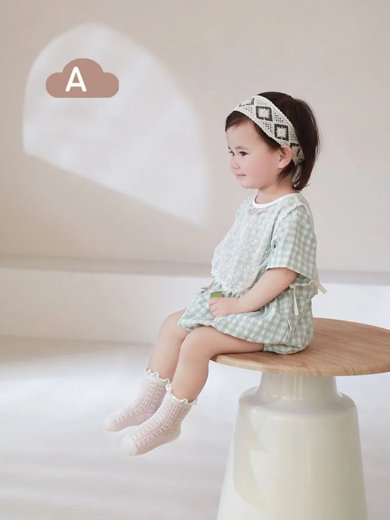 Girls Thin Summer Socks Breathable Mesh Lace Princess