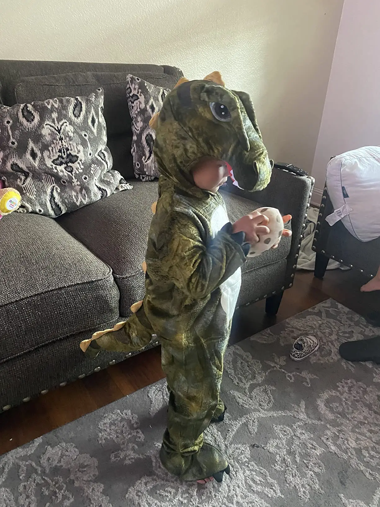 Cute Kids Halloween Costume Boys Toddler Unisex T-rex Realistic Costume images - 6