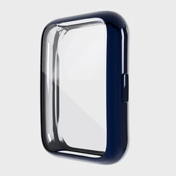 All-Inclusive Protective TPU Electroplated Smartwatch Case (Midnight blue)