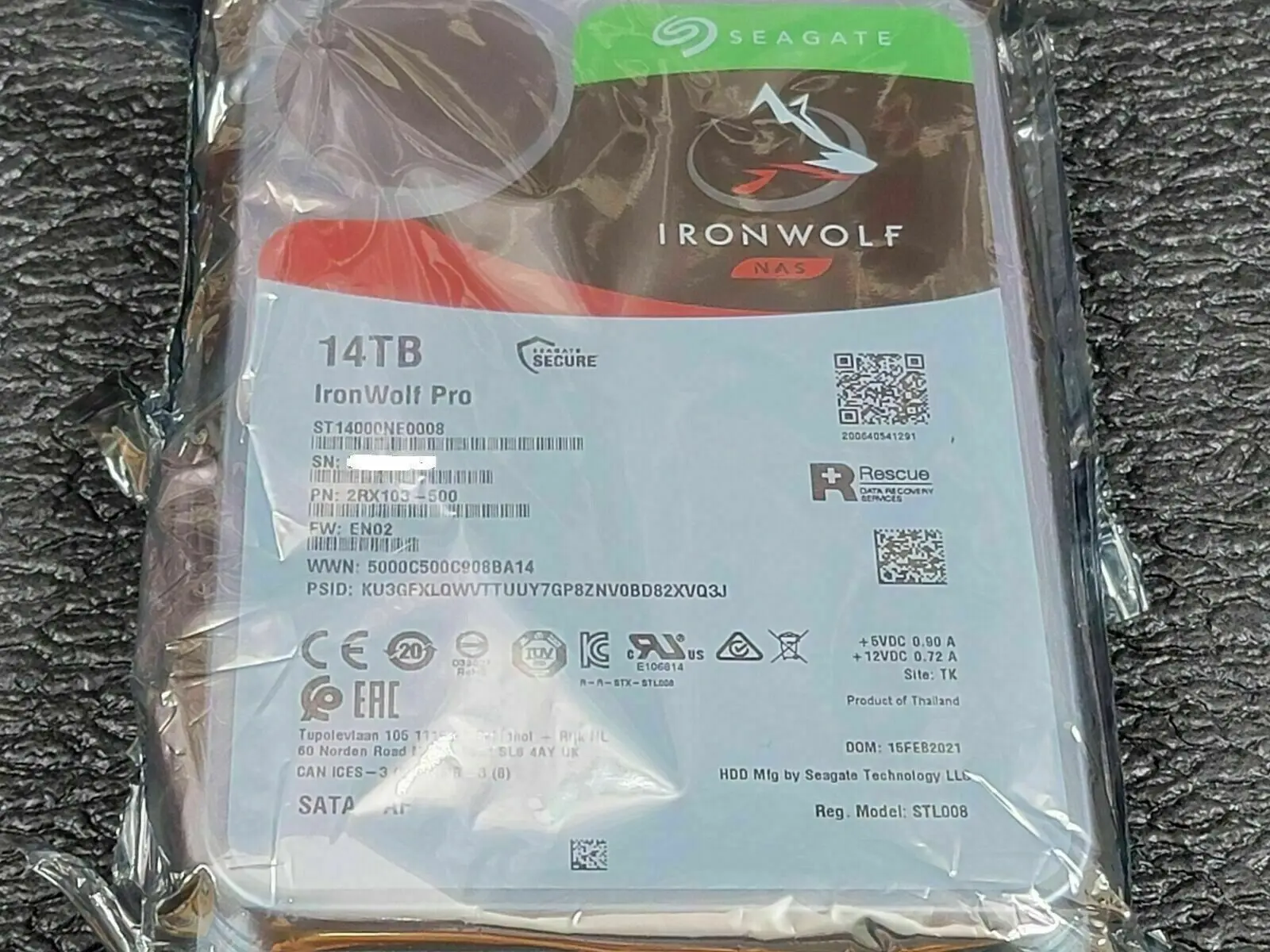 Ʈ ̾ ϵ ũ, ST14000NE0008, 14TB, 7200RPM, 3.5 SATA NAS HDD , ǰ