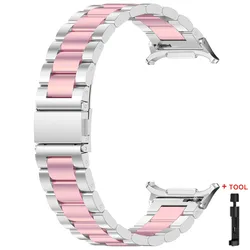 Stainless Steel Strap - Quick Release Replacement Wristband - Galaxy Watch 7 Ultra (Silver pink)