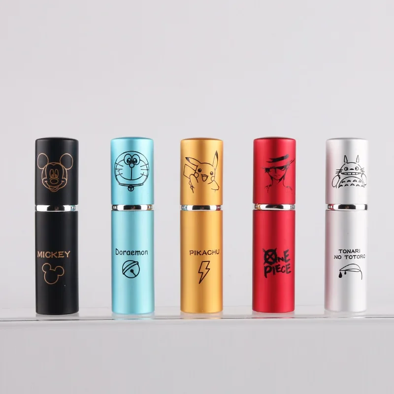 10ML Disney Mickey Minnie Mouse Perfume Bottle Mini Metal Sprayer Refillable Aluminum Perfume Atomizer Travel Size Empty Parfume