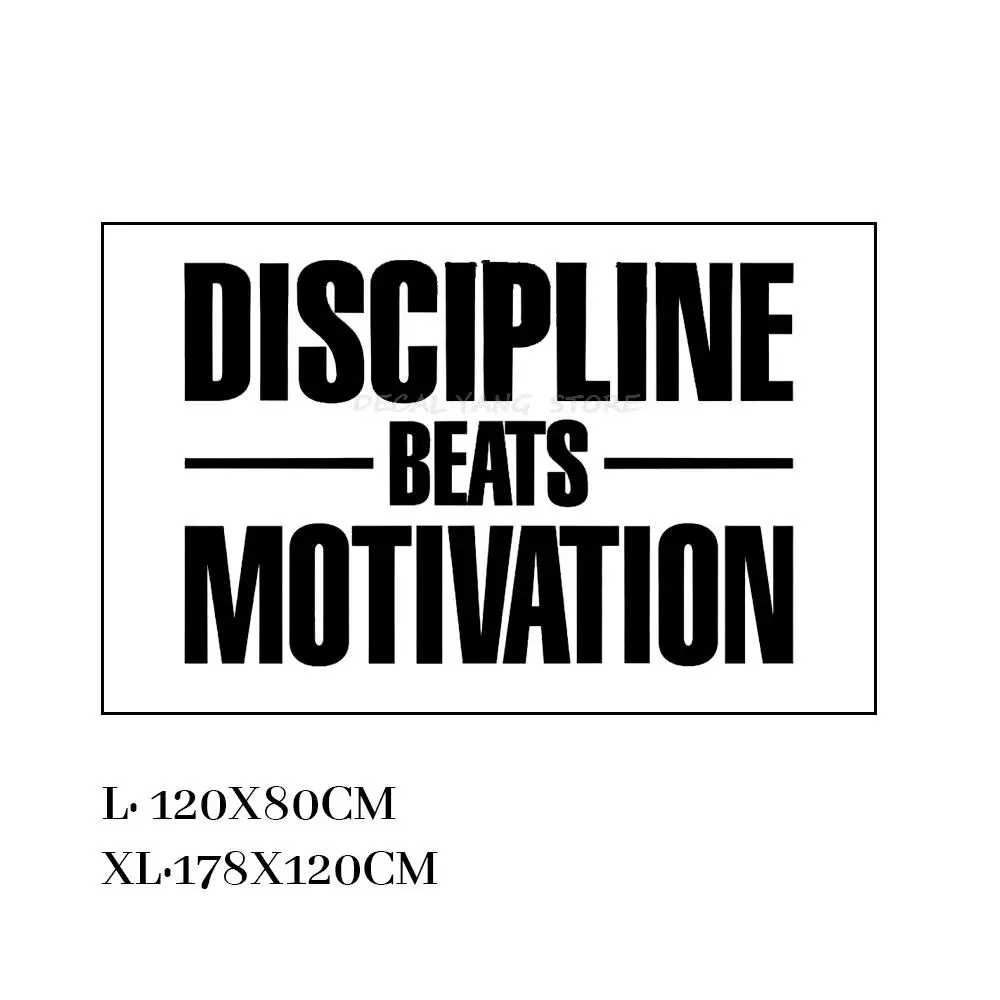 Premium Vector | Discipline is the key, motivational poster design
