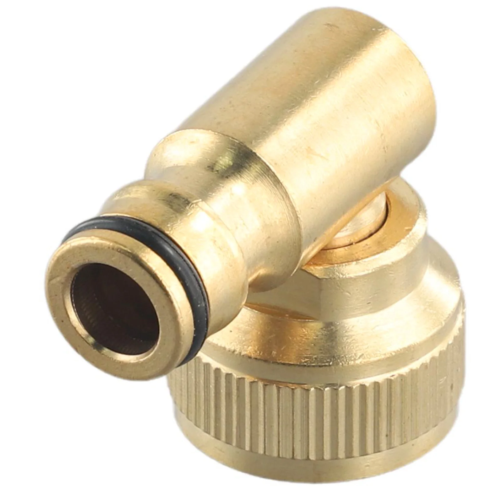 

Practical Swivel Elbow Elbow 3/4 BSPF Gold Brass For Hoselock Plug Gold Hose Reel Outdoor Garden Watering Quick Connector
