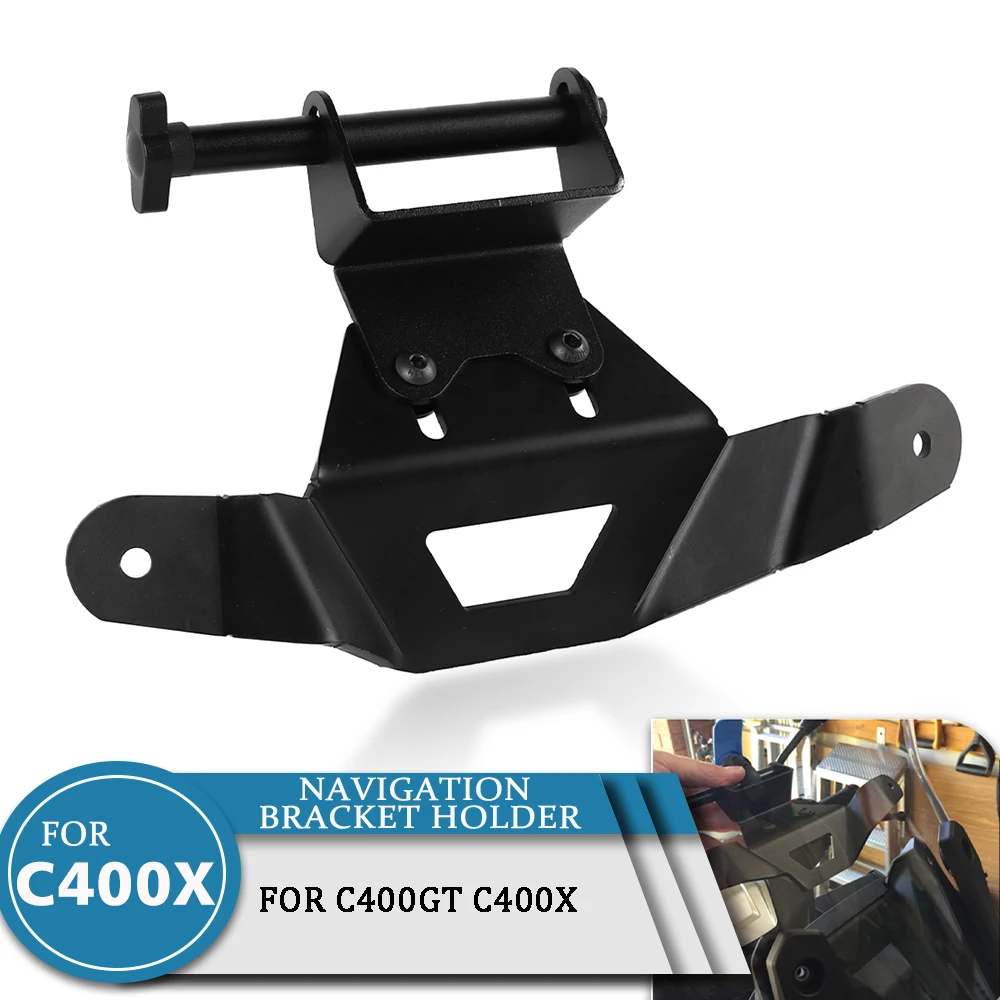 

Motorcycle For BMW C400GT C 400GT C400X Front Phone Stand Holder Smartphone Phone GPS Navigation Plate Bracket