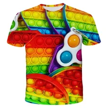 

Animal Unicorn 3D Print Graphic T Shirts Color Boy Cartoon Children Clothing Shirt Rainbow Circle Kids Clothes Boys Girl T-shirt