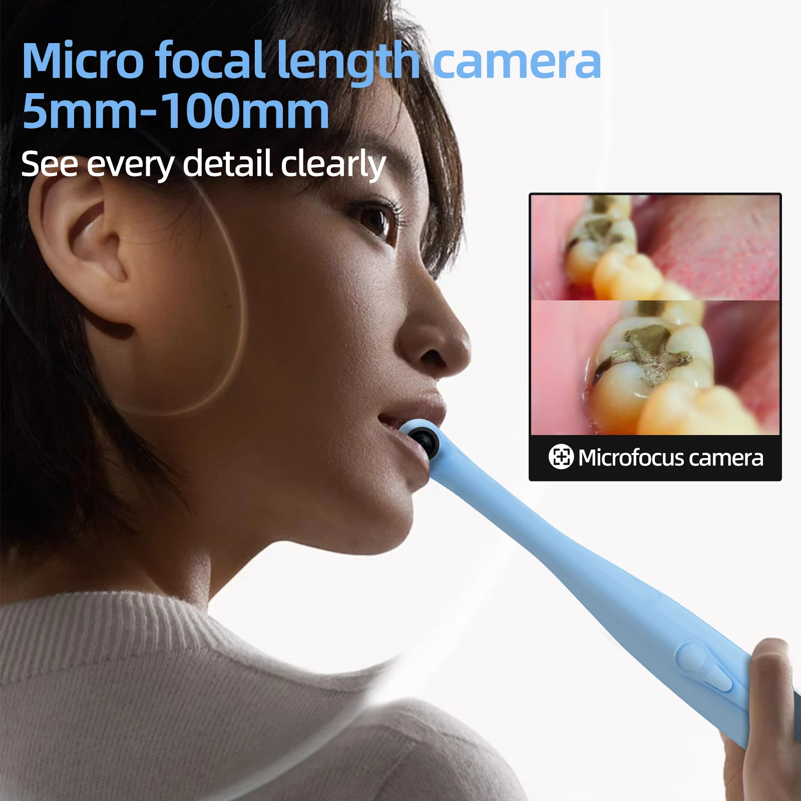 HD Visual Mirror Cameras Examination 3-In-1 Camera Waterproof Skin Healthy Detecting Cameras For Dentist Observatispection Tool 3