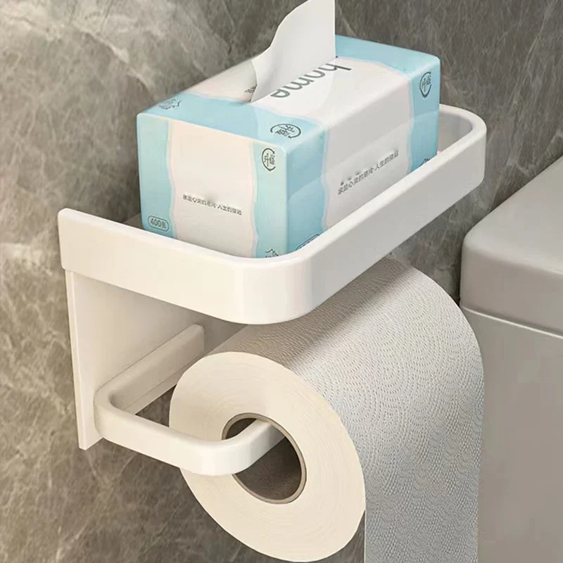 Aluminum Alloy Toilet Paper Holder Tissue Rack Bathroom Tissue Holder for Bathroom Storage Shelf Accessories