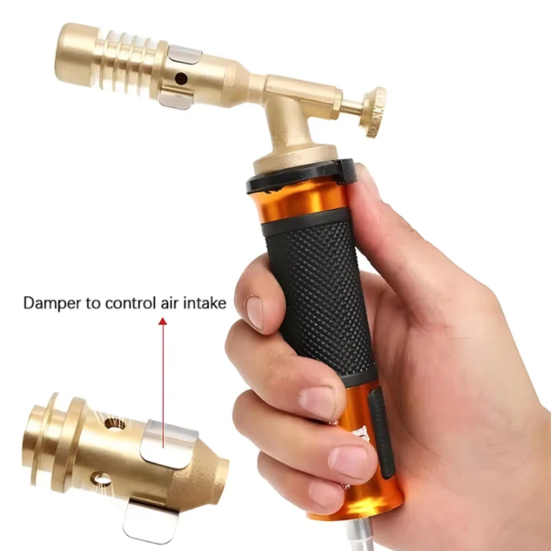 Liquid propane gas welding torch 2.5m flame Copper aluminum gun precious metal smelting gas torch welding torch