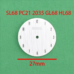 Elegant 27mm Black Silvery Watch Dial (2PCS Silver)