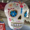 Printed Giant Inflatable Skull Head with Lights Outdoor Hanging Ghost Skeleton Air Model Toy For Halloween Festival Decoration 6