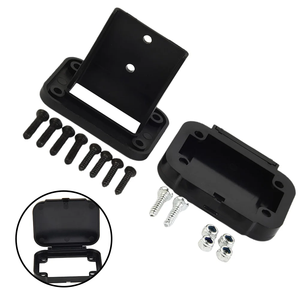

For 50A For Anderson Plug Connector Flush Mount Bracket Panel Cover For Caravan Black Plastic 50A Panel Without Plug Kit