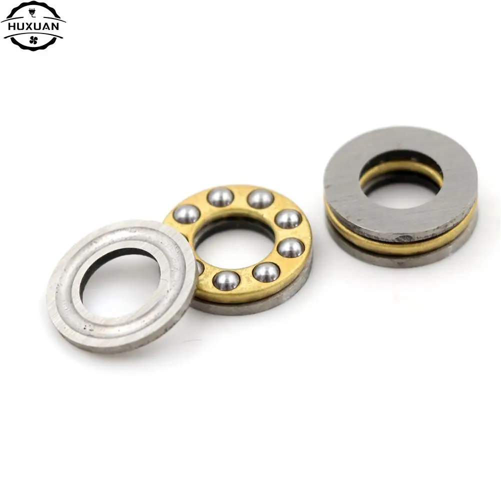 10pcs Pratical Miniature Thrust Bearings F8-16M Metal Axial Ball Bearing Set For Hardware Accessories 8x16x5mm