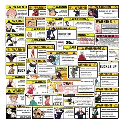 10/30/50pcs Panneaux D'avertissement Figure D'anime Autocollants Créatifs Drôle De Bande Dessinée Autocollants Enfants Jouets Bricolage Totoro Manga Sticker Décor Autocollants 
