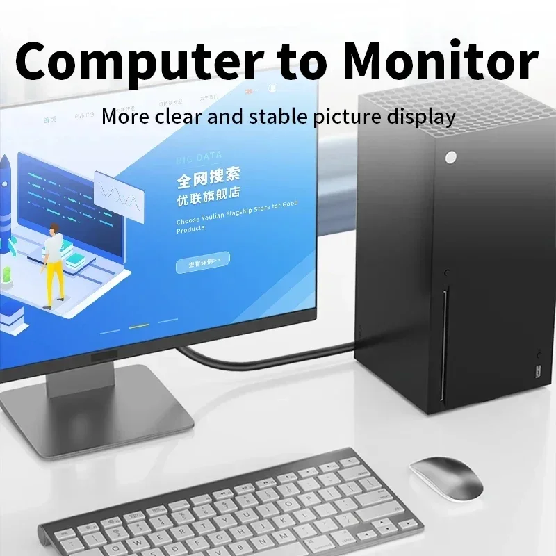 1080P Displayport to VGA Adapter Cable DP to VGA Male Male Converter Cable For HDTV Monitor Projector PC Computer Laptop