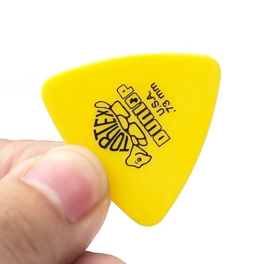 10Pcs Delrin Dunlop Guitar Picks 0.5/0.6/0.73/0.88/1.0/1.14MM Anti-slip Style Electric Guitar Picks Triangle Picks