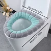 Warm Toilet Seat Cover Mat Bathroom Toilet Pad Cushion with Handle Thicker Soft Washable Closestool Warmer Accessories 6