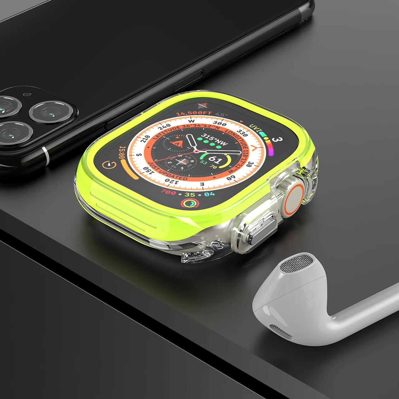 Durable Protective Case for Apple Watch with Screen Protection