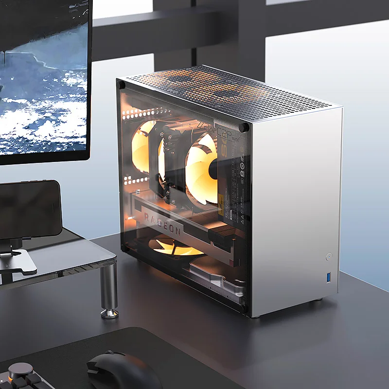 New Arrival)ZZAW C2 Plus Computer Case Support Full Size MATX