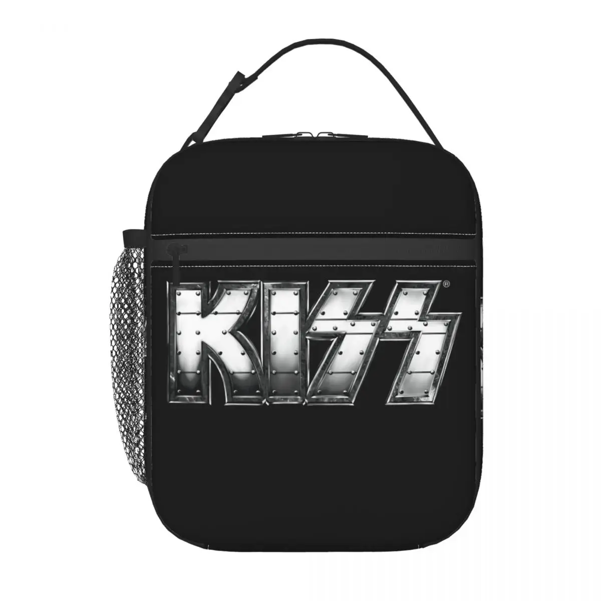 Kiss Heavy Metal Insulated Lunch Bags Thermal Lunch Container Rock Brand Large Box Tote Girl Boy College Travel