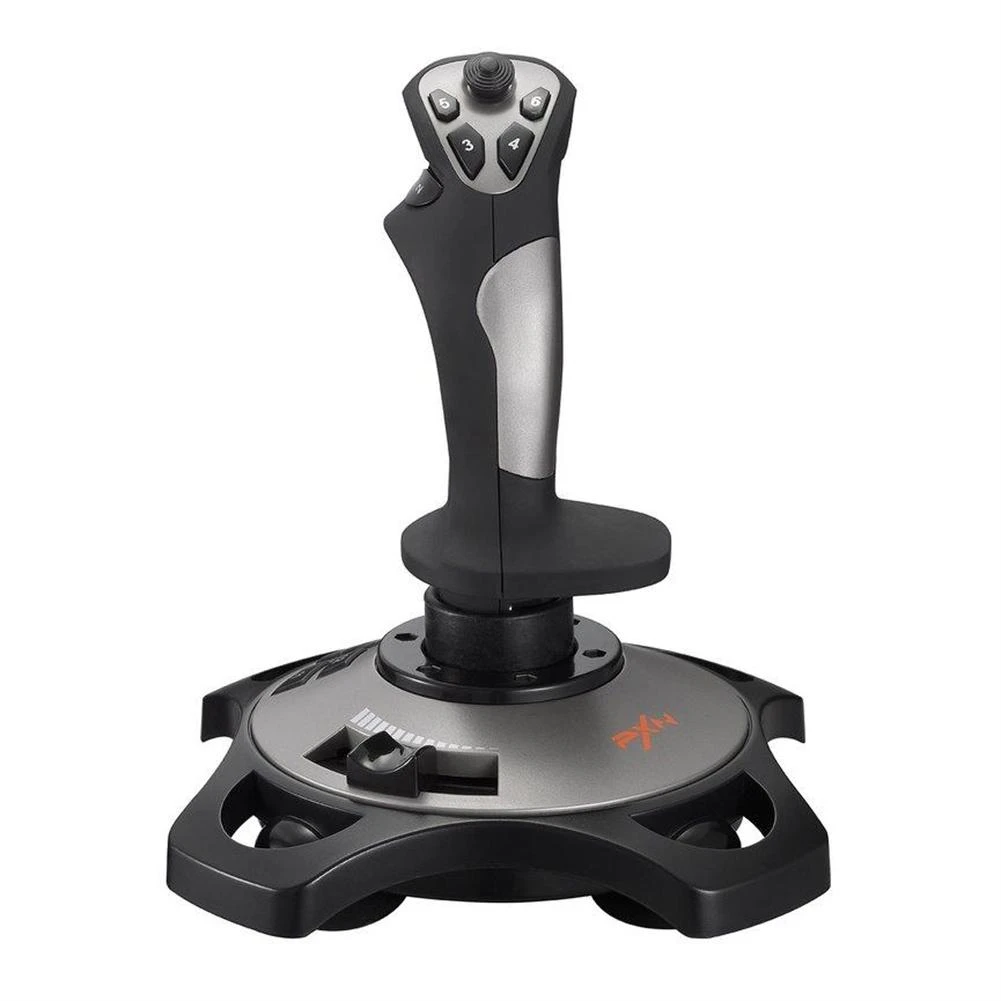 Desktop PC Flight Simulator Gamepad Vibration Controller Joystick 12 Programmable Buttons With Suction Cups Gaming Accessories