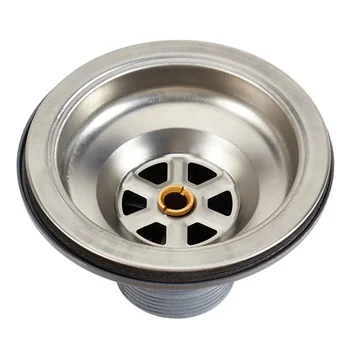 1 pz lavello in acciaio inossidabile scarico bacino scolapiatti filtro per rifiuti tappo cestino per rifiuti coperchio di tenuta per cucina accessori per il bagno 1